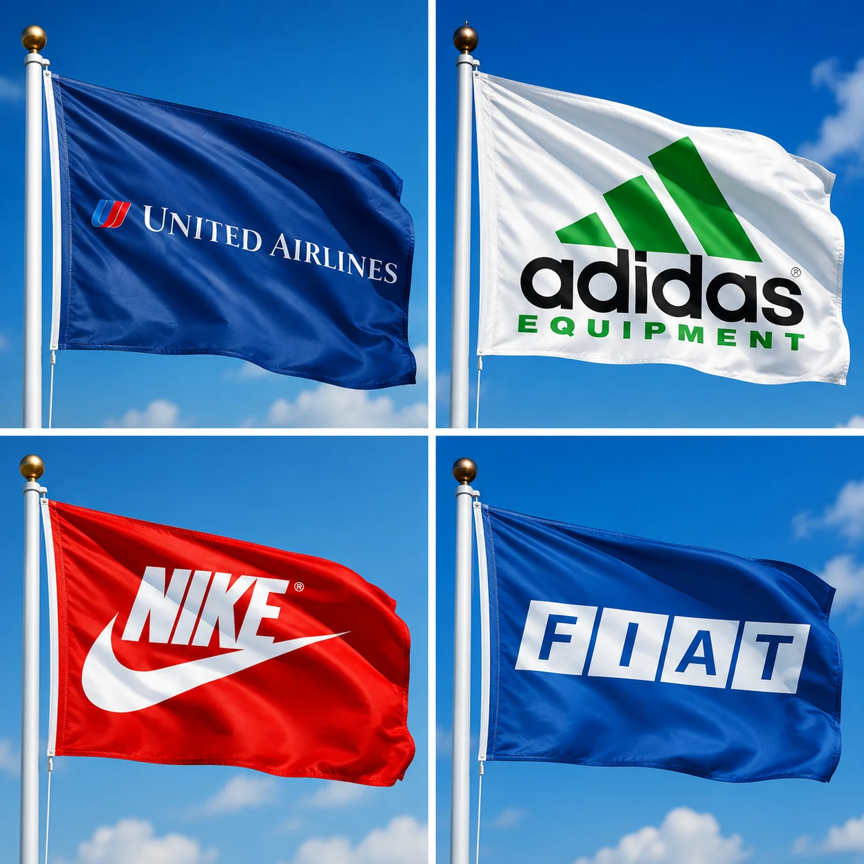 Banderas personalizadas con logo